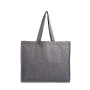 Tas van gerecycled katoen met zijvouw 190 g/m²