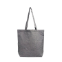Opvouwbare tas van gerecycled katoen met binnenvak 190 g/m²