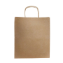 Klassieke kraftpapier tas met ruime inhoud en handvatten 115 g/m²