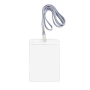 Badgehouder met afneembaar polyesterkoord 10,8x15,4 cm
