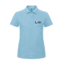 Piqué katoenen polo voor dames met korte mouwen 180 g/m² B&C met jouw bedrukking