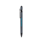 Gerecyclede aluminium pen met stylus, blauwe inkt