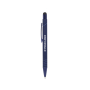 Balpen met stylus en metalen clip, blauwe inkt