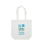Canvas katoenen tas met lange handvatten in diverse kleuren 250 g/m2