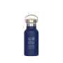 Dubbelwandige thermosfles met poedercoating en draaggreep 350ml met jouw bedrukking