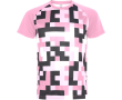Unisex technisch polyester T-shirt 150 g/m² Roly Direct Ventor kleur rose paztel