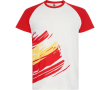 T-shirt selecties korte mouw katoenfeel 190 g/m2 Roly Direct kleur rood
