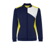 Sportjas van polyester met rits 240 g/m² Roly Direct Leros kleur geel