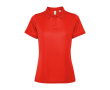 Dames polo van gerecycled polyester 125 g/m² Roly Direct Tormo kleur rood