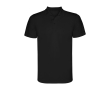 Polo van piqué polyester korte mouwen 150 g/m² Roly Direct Monzha kleur zwart