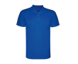 Polo van piqué polyester korte mouwen 150 g/m² Roly Direct Monzha kleur koningsblauw