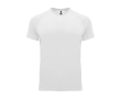 Sportshirt van ademende stof 135 g/m² Roly Direct Bahrain kleur wit