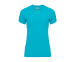 Dames sportshirt van polyester 135 g/m² Roly Direct Bahrain kleur turkoois