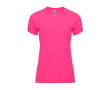 Dames sportshirt van polyester 135 g/m² Roly Direct Bahrain kleur neon roze