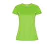 Dames sportshirt van gerecycled poly 135 g/m² Roly Direct Imola kleur limoen groen