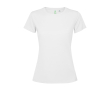 Damesshirt van gerecycled polyester 125 g/m² Roly Direct Estoril kleur wit