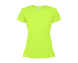 Damesshirt van gerecycled polyester 125 g/m² Roly Direct Estoril kleur neon groen