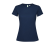 Damesshirt van gerecycled polyester 125 g/m² Roly Direct Estoril kleur marineblauw