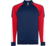 Unisex sportjack van polyester met rits 210 g/m² Roly Direct Gladius kleur rood