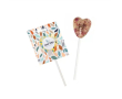 Originele lolly in hartvorm met personaliseerbare verpakking kleur rosesmaak