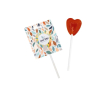 Originele lolly in hartvorm met personaliseerbare verpakking kleur aardbei