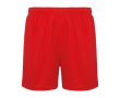 Korte sportbroek zonder binnenbroekje 140 g/m² Roly Direct Player kleur rood