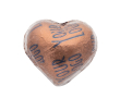 Melkchocolade in hartvorm met kersenvulling, 10g kleur brons