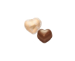 Melkchocolade in hartvorm met kersenvulling, 10g kleur goud