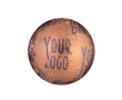 Melkchocolade met hazelnootvulling en metalen wikkel, 12g kleur brons