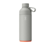 Thermosfles van staal en kunststof met glazen dop Ocean Bottle 1L kleur grijs