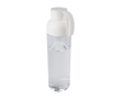 Gerecyclede plastic fles met comfortabele siliconenhandgreep 600ml kleur wit