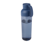 Gerecyclede plastic fles met comfortabele siliconenhandgreep 600ml kleur marineblauw