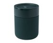Keramische beker met siliconen wrap en plastic deksel 330ml kleur groen