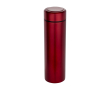 Dubbelwandige roestvrijstalen thermos met theefilter 450 ml kleur rood