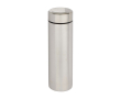 Dubbelwandige roestvrijstalen thermos met theefilter 450 ml kleur mat zilver