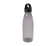 Waterfles van gerecycled plastic met draaghengsel 800ml kleur zwart