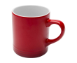 Keramische mok met kleurverloop effect 330ml kleur rood