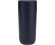 Thermische RVS beker met drukknopopening 350 ml kleur marineblauw