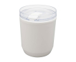 Thermosbeker van gerecycled plastic met eenvoudig ontwerp 180ml kleur wit