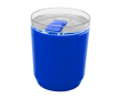 Thermosbeker van gerecycled plastic met eenvoudig ontwerp 180ml kleur blauw