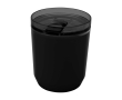 Thermosbeker van gerecycled plastic met eenvoudig ontwerp 180ml kleur zwart