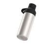 Fles van gerecyclede materialen met beker 620ml Ocean Bottle kleur zwart