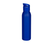 Enkelwandige RVS drinkfles van gerecycled staal 650 ml kleur blauw