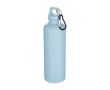 Stevige, lichte waterfles van gerecycled plastic met karabijnhaak 750 ml kleur lichtblauw
