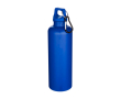 Stevige, lichte waterfles van gerecycled plastic met karabijnhaak 750 ml kleur koningsblauw