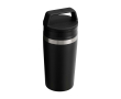RVS reisbeker met lekvrije dop 350 ml - Stanley Café-To-Go kleur zwart