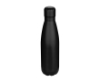 Waterfles van gerecycled roestvrij staal met dop 750ml kleur zwart