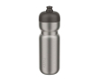 RVS sportfles met lekvrije sluiting 800 ml - Mepal Pull kleur zwart
