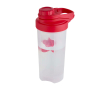 Sportfles van PP-plastic met mengbal en maataanduidingen 700 ml kleur rood