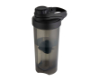 Sportfles van PP-plastic met mengbal en maataanduidingen 700 ml kleur zwart